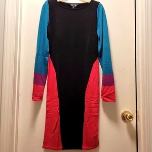 BCBG Maxazria Womens Silk Cotton Stretch Dress